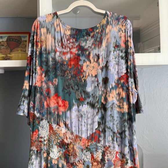 Soft Surroundings Nanette Jersey Knit Maxi Dress  Boho - Picture 4 of 8